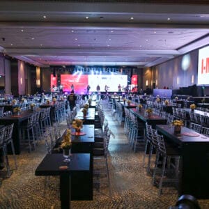 Address Hotel İstanbul I-MICE 10. Yıl Gala Gecesi lüks kokteyl masası kiralama ve organizasyon ekipmanları