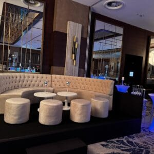 Antalya Organizasyon bar geceleri için kiralık Kapitone Ay Loca koltuk.