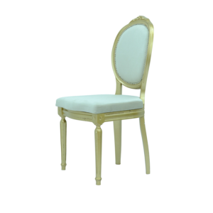 Madalyon Sandalye altın varaklı düğün ve davet modeli