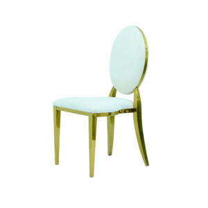 Dior Beyaz Sandalye altın çerçeveli lüks davet modeli